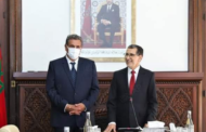 لحظة تسليم السلط بين السيد سعد الدين العثماني ورئيس الحكومة الجديد السيد عزيز أخنوش