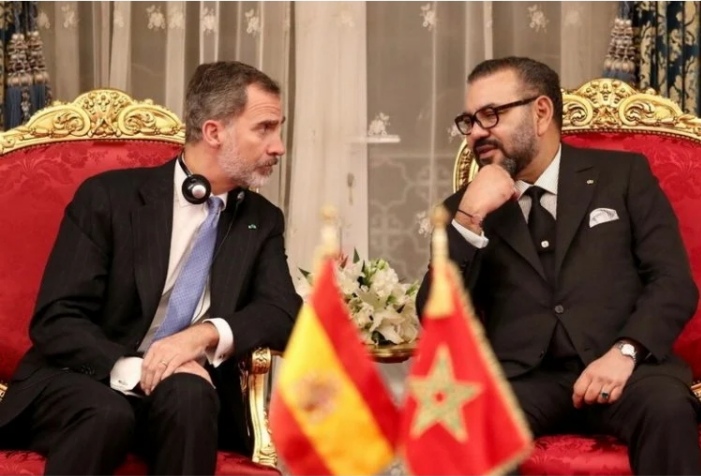 الملك محمد السادس يبعث برقية تهنئة للعاهل الإسباني بمناسبة العيد الوطني لبلاده. 