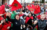 فرحة مغربيةعارمة بالرباط بالفوز التاريخي للمنتخب المغربي على البرتغال