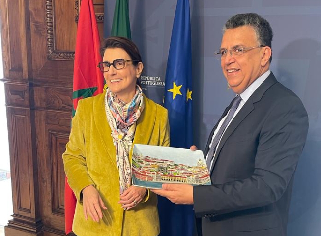 وزير العدل يلتقي نظيرته البرتغالية ويتفقان على تعزيز علاقات التعاون في مجالات العدالة